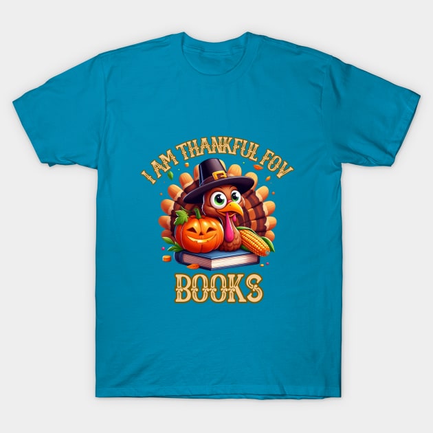 Thanksgiving Librarian T-Shirt by BukovskyART